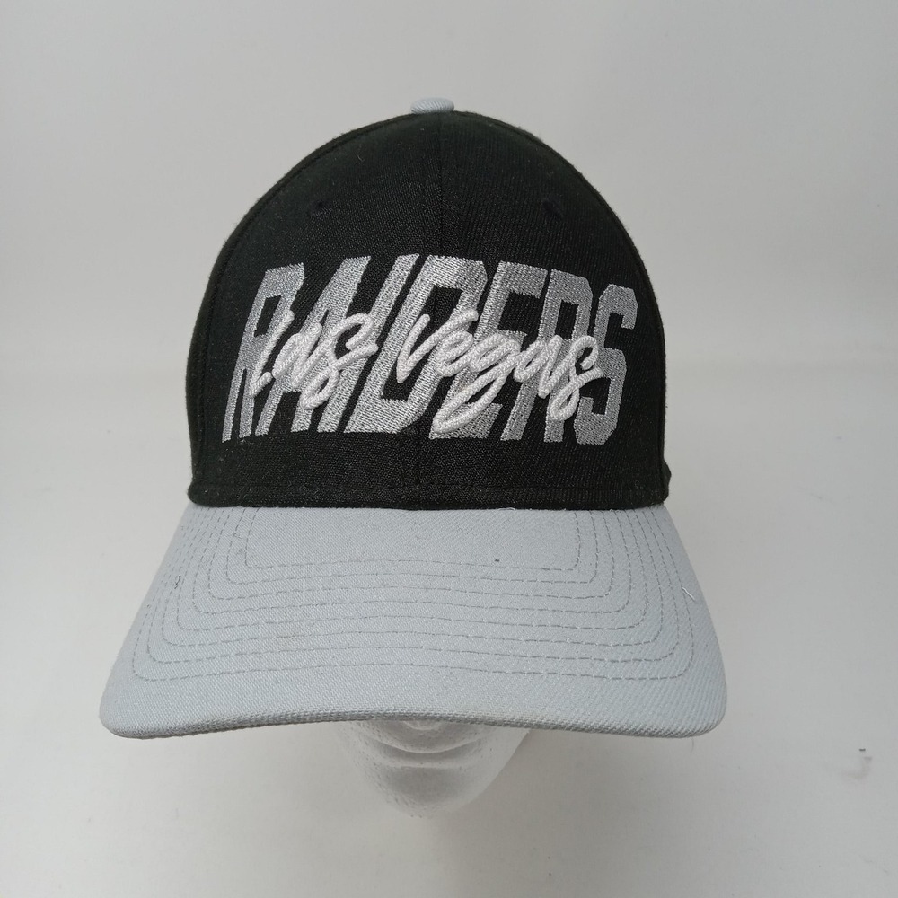 Las Vegas Raiders Hat Cap Mens XL Black NFL Football Fitted New‎ Era 39THIRTY
